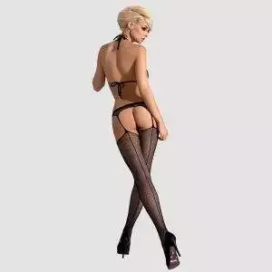Obsessive Catsuit - Aufsehenerregender Bodystocking mit durchbrochenem Netz schwarz S-L Obsessive Catsuit - Aufsehenerregender Bodystocking mit durchbrochenem Netz schwarz S-L – Bild 2