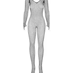 Obsessive Catsuit - Eleganter Bodystocking mit Strapsgürtel und sexy Top schwarz S-L Obsessive Catsuit - Eleganter Bodystocking mit Strapsgürtel und sexy Top schwarz S-L – Bild 3