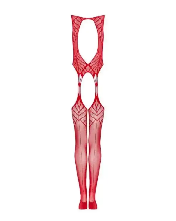 Obsessive Catsuit Flügel-Motive rot S-L Obsessive Catsuit Flügel-Motive rot S-L