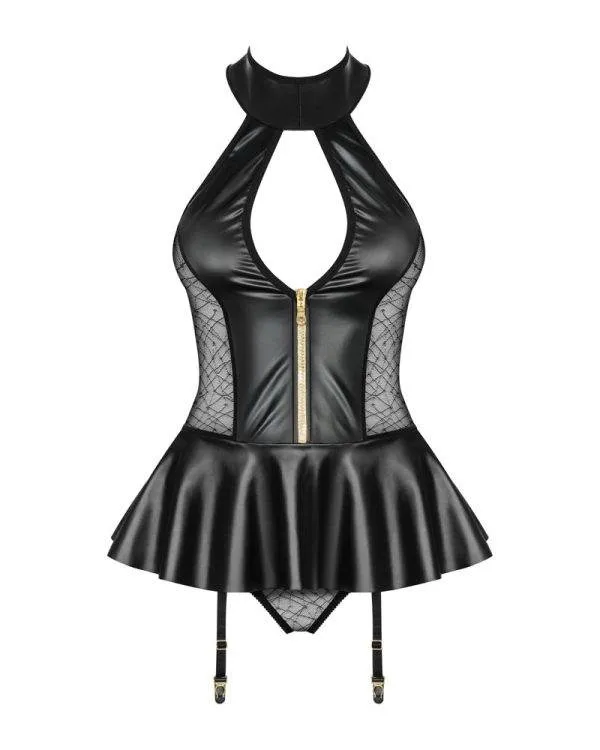 Obsessive Strapshemd & String Set 838-COR-3 schwarz S/M Obsessive Strapshemd & String Set 838-COR-3 schwarz S/M