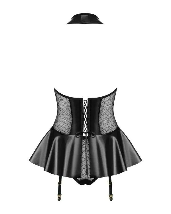 Obsessive Strapshemd & String Set 838-COR-3 schwarz S/M Obsessive Strapshemd & String Set 838-COR-3 schwarz S/M