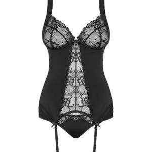 Obsessive Emperita Strapshemd Set schwarz S/M Obsessive Emperita Strapshemd Set schwarz S/M – Bild 3