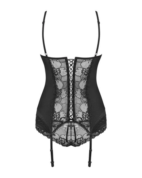 Obsessive Emperita Strapshemd Set schwarz S/M Obsessive Emperita Strapshemd Set schwarz S/M