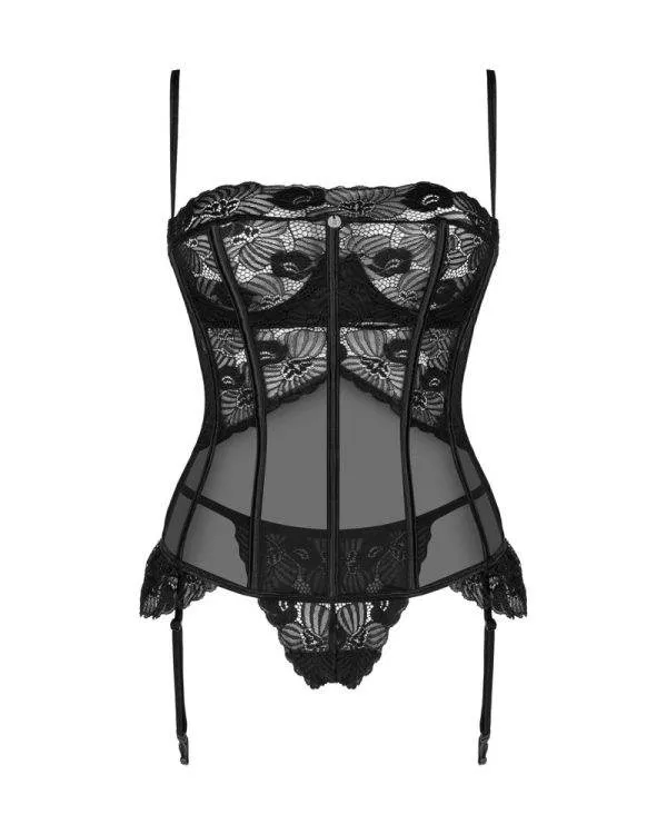 Obsessive Strapshemd Serena Love schwarz XL/2XL Obsessive Strapshemd Serena Love schwarz XL/2XL