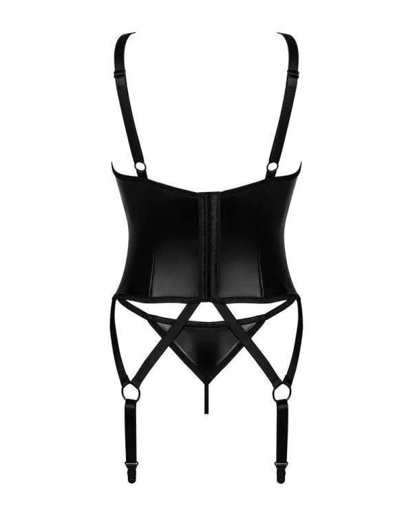 Obsessive Armares Wetlook Corsage schwarz XS/S Obsessive Armares Wetlook Corsage schwarz XS/S