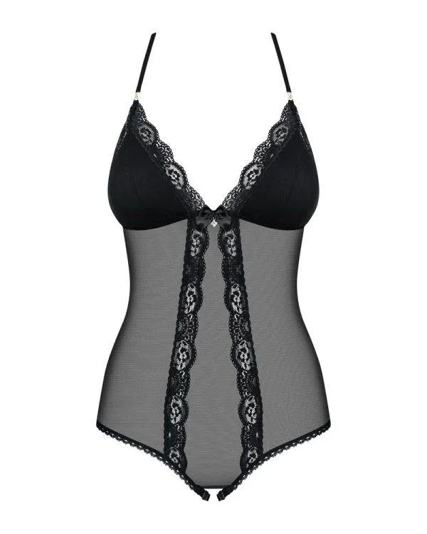 Obsessive Verführerischer Teddy - Pikantes Design für sinnliche Fantasien schwarz L/XL Obsessive Verführerischer Teddy - Pikantes Design für sinnliche Fantasien schwarz L/XL