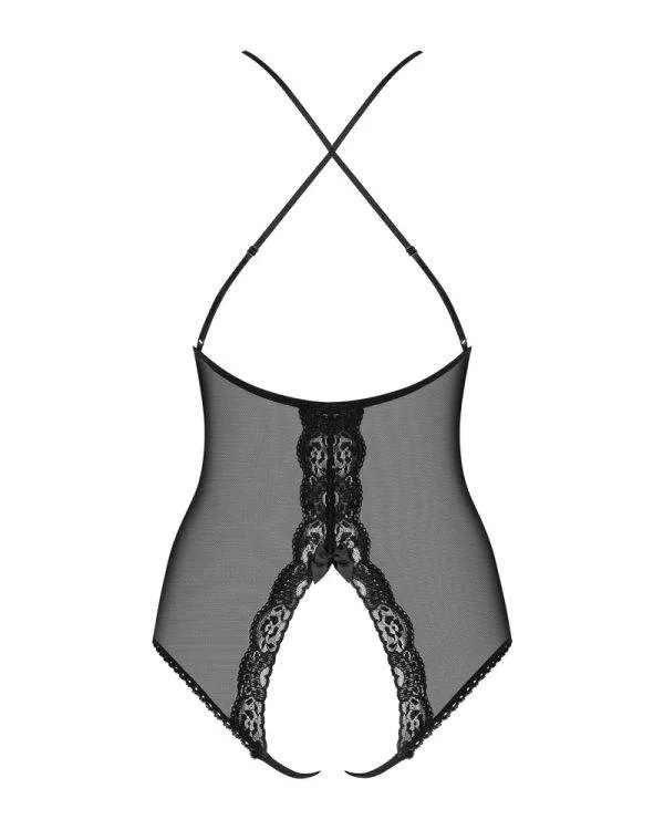 Obsessive Verführerischer Teddy - Pikantes Design für sinnliche Fantasien schwarz L/XL Obsessive Verführerischer Teddy - Pikantes Design für sinnliche Fantasien schwarz L/XL