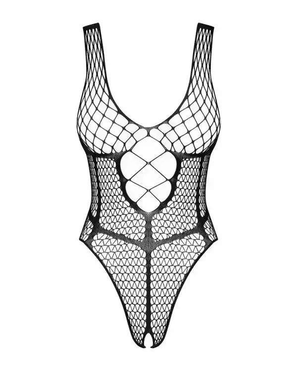 Obsessive Body ouvert B115 - Netz-Transparenz & Taillen-Betonung schwarz S-L