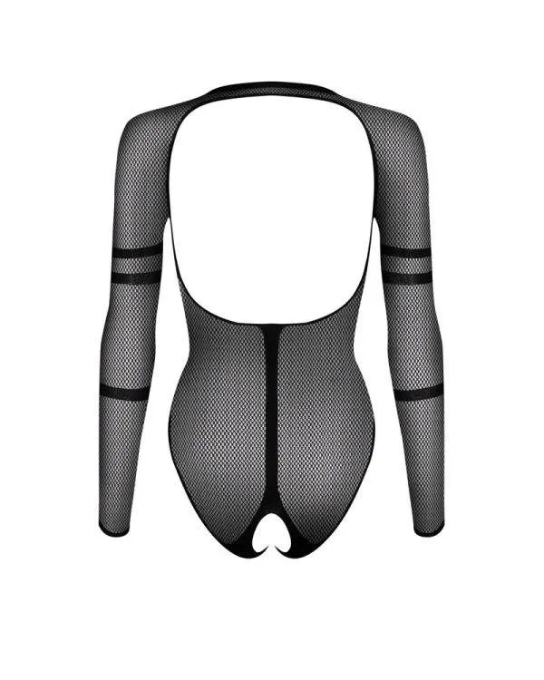 Obsessive B137 Teddy, verführerisches Schlangenmotiv, offener Rücken, offener Schritt schwarz XL/2XL Obsessive B137 Teddy, verführerisches Schlangenmotiv, offener Rücken, offener Schritt schwarz XL/2XL