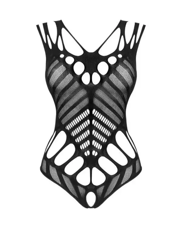 Obsessive Body ouvert B138 - Extravaganter Einteiler schwarz S-L