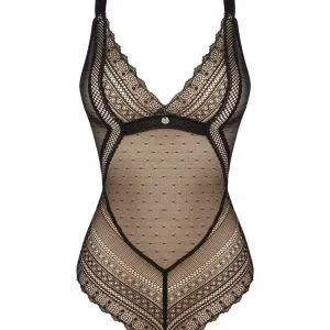 Obsessive Estiqua - Semi-transparenter Body schwarz XS/S Obsessive Estiqua - Semi-transparenter Body schwarz XS/S – Bild 3