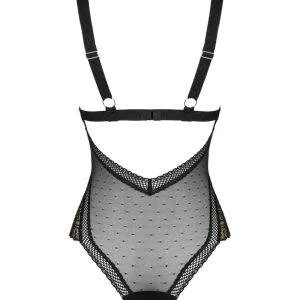 Obsessive Estiqua - Semi-transparenter Body schwarz XS/S Obsessive Estiqua - Semi-transparenter Body schwarz XS/S – Bild 4