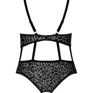 Obsessive Body ouvert Jagueria - Transparenter Leo-Look schwarz 6XL/7XL Obsessive Body ouvert Jagueria - Transparenter Leo-Look schwarz 6XL/7XL – Bild 4