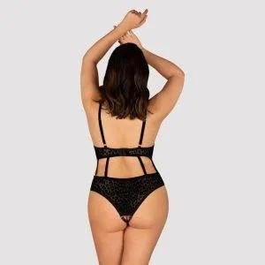 Obsessive Body ouvert Jagueria - Transparenter Leo-Look schwarz 6XL/7XL Obsessive Body ouvert Jagueria - Transparenter Leo-Look schwarz 6XL/7XL – Bild 2