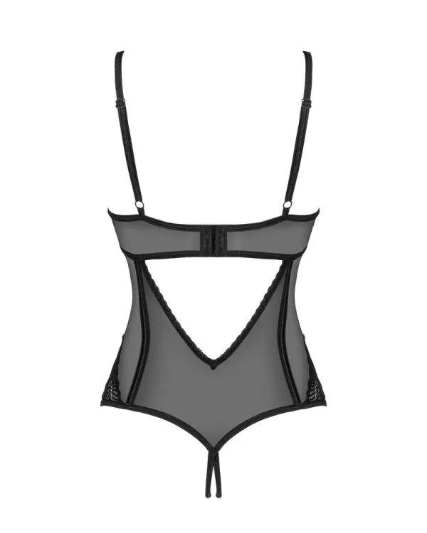 Obsessive Body ouvert Serena Love - Schwarz, Größe: M/L Obsessive Body ouvert Serena Love - Schwarz, Größe: M/L