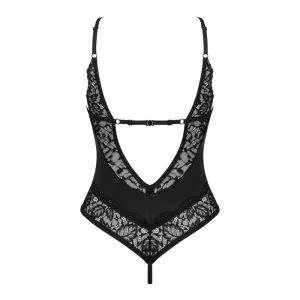 Obsessive Stringbody ouvert Bellastia - Super weiche Floralspitze schwarz XL/2XL Obsessive Stringbody ouvert Bellastia - Super weiche Floralspitze schwarz XL/2XL – Bild 4