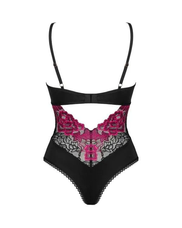 Obsessive Stringbody Rosenty - Sexy Body mit Bügel-Cups und Rosenspitze schwarz XS/S Obsessive Stringbody Rosenty - Sexy Body mit Bügel-Cups und Rosenspitze schwarz XS/S