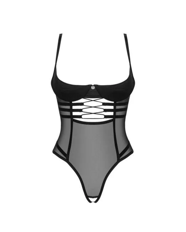 Obsessive Stringbody Roxelia - Ouvert, transparent, verführerisch schwarz XS/S Obsessive Stringbody Roxelia - Ouvert, transparent, verführerisch schwarz XS/S