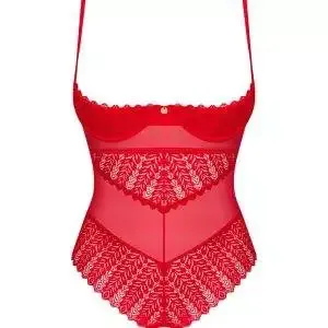 Obsessive Ingridia - Ouvert Stringbody mit Bügeln und wattierten Cups rot XL/2XL Obsessive Ingridia - Ouvert Stringbody mit Bügeln und wattierten Cups rot XL/2XL – Bild 3