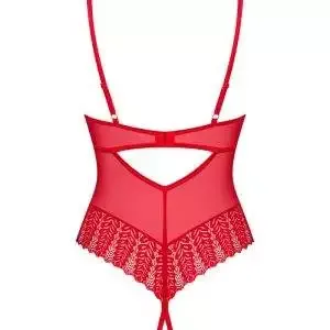 Obsessive Ingridia - Ouvert Stringbody mit Bügeln und wattierten Cups rot XL/2XL Obsessive Ingridia - Ouvert Stringbody mit Bügeln und wattierten Cups rot XL/2XL – Bild 4
