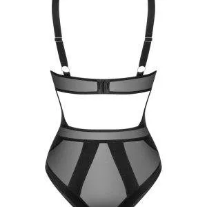 Obsessive Ingridia - Ouvert Stringbody mit Bügeln und wattierten Cups schwarz M/L Obsessive Ingridia - Ouvert Stringbody mit Bügeln und wattierten Cups schwarz M/L – Bild 4