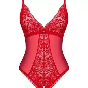 Obsessive Stringbody ouvert Nesari - Schwarzer verführerischer Stringbody mit blickdichten Details rot M/L Obsessive Stringbody ouvert Nesari - Schwarzer verführerischer Stringbody mit blickdichten Details rot M/L – Bild 3