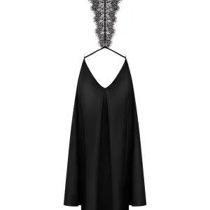 Obsessive Agatya Kleid - Sexy schwarzes Kleid mit verstellbaren Trägern und Spitzenverzierung schwarz L/XL Obsessive Agatya Kleid - Sexy schwarzes Kleid mit verstellbaren Trägern und Spitzenverzierung schwarz L/XL – Bild 4