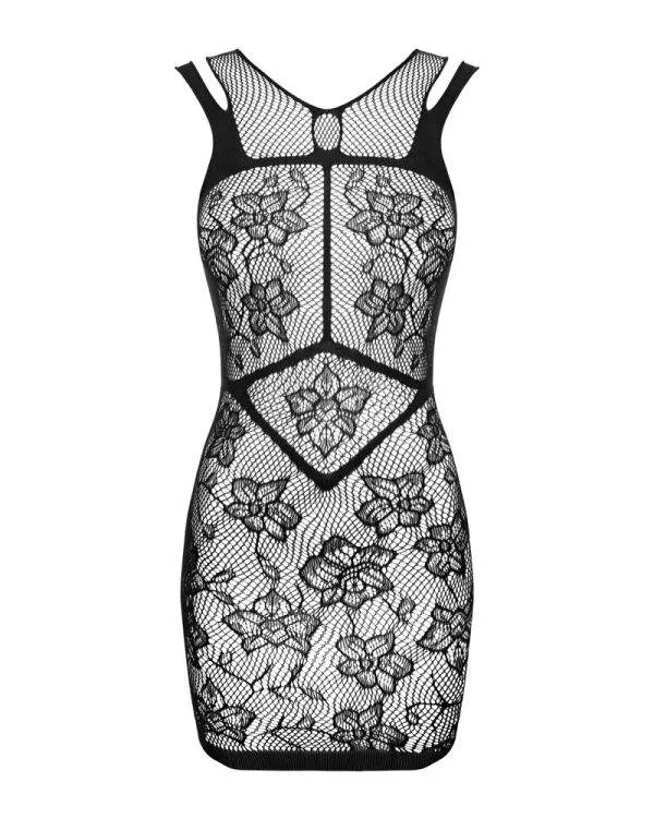 Obsessive Agatya Kleid - Sexy schwarzes Kleid mit verstellbaren Trägern und Spitzenverzierung schwarz S-L Obsessive Agatya Kleid - Sexy schwarzes Kleid mit verstellbaren Trägern und Spitzenverzierung schwarz S-L