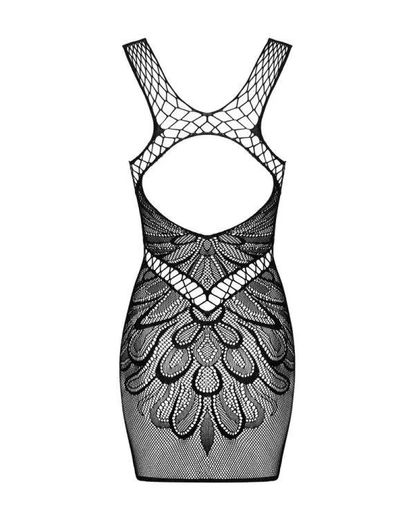 Obsessive Strickkleid mit verführerischem Rückenausschnitt - D608 schwarz XL/2XL Obsessive Strickkleid mit verführerischem Rückenausschnitt - D608 schwarz XL/2XL