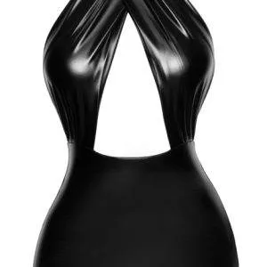 Noir Powerwetlook Minikleid schwarz M Noir Powerwetlook Minikleid schwarz M – Bild 5