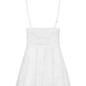 Obsessive Verführerisches Babydoll, schwarz, verstellbare Träger, Spitzenverzierungen, inklusive Tanga weiß S/M Obsessive Verführerisches Babydoll, schwarz, verstellbare Träger, Spitzenverzierungen, inklusive Tanga weiß S/M – Bild 4
