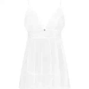 Obsessive Verführerisches Babydoll mit Spitze und Mesh weiß M/L Obsessive Verführerisches Babydoll mit Spitze und Mesh weiß M/L – Bild 3