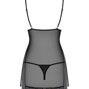 Obsessive Verführerisches Spitzenhemd schwarz S/M Obsessive Verführerisches Spitzenhemd schwarz S/M – Bild 4