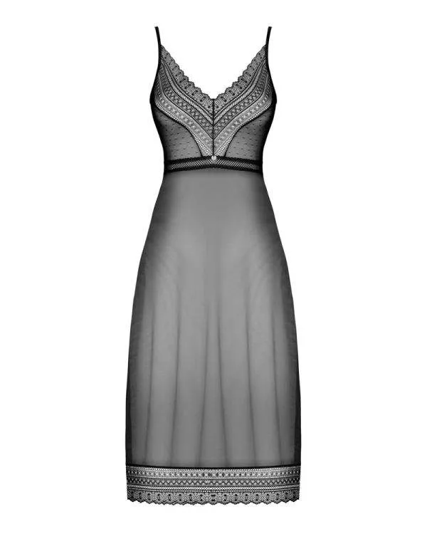 Obsessive Dessouskleid Estiqua - Transparent & Verführerisch schwarz XL/2XL