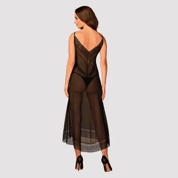 Obsessive Dessouskleid Estiqua - Transparent & Verführerisch schwarz XL/2XL
