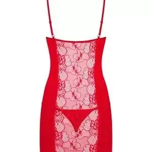 Obsessive Heartina - Elegantes Negligé & String Set rot S/M Obsessive Heartina - Elegantes Negligé & String Set rot S/M – Bild 4