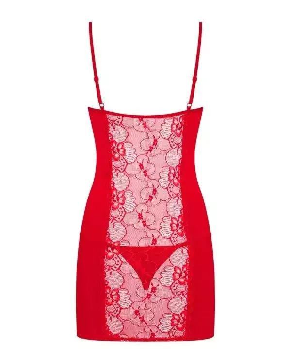 Obsessive Heartina - Elegantes Negligé & String Set rot S/M Obsessive Heartina - Elegantes Negligé & String Set rot S/M