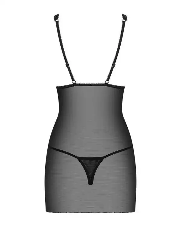 Obsessive Lucita - Verführerisches Negligé & String Set schwarz L/XL Obsessive Lucita - Verführerisches Negligé & String Set schwarz L/XL