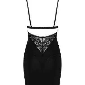 Obsessive Maderris - Figurbetonendes Dessouskleid & String schwarz XL/2XL Obsessive Maderris - Figurbetonendes Dessouskleid & String schwarz XL/2XL – Bild 4