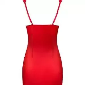 Obsessive Renelia - Sexy schwarzes Hemdchen mit gepolstertem BH und schmuckverzierter Brust rot S/M Obsessive Renelia - Sexy schwarzes Hemdchen mit gepolstertem BH und schmuckverzierter Brust rot S/M – Bild 3