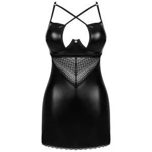 Obsessive Wonderia - Verführerisches Set aus Negligé und String schwarz M/L Obsessive Wonderia - Verführerisches Set aus Negligé und String schwarz M/L – Bild 3