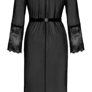 Kissable Kimono lang - Verführerische Transparenz schwarz L/XL Kissable Kimono lang - Verführerische Transparenz schwarz L/XL – Bild 5