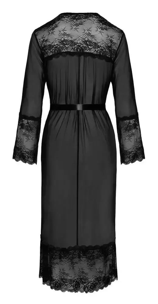 Kissable Kimono lang - Verführerische Transparenz schwarz L/XL Kissable Kimono lang - Verführerische Transparenz schwarz L/XL