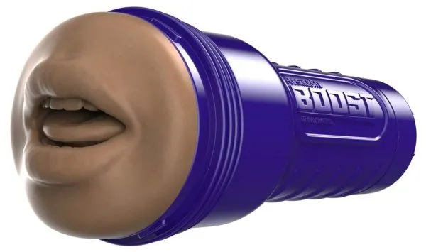 Fleshlight Boost Bang - Masturbator mit Saugkontrolle hautfarben dunkel