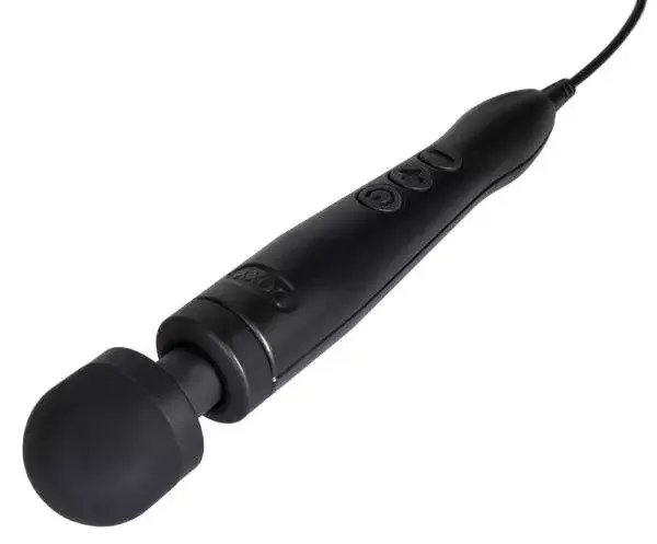 Doxy Massagestab Die Cast - Mattschwarz Gold schwarz