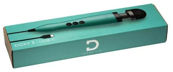 Doxy Massagestab Die Cast 3 - Ultrastark & Multispeed türkis