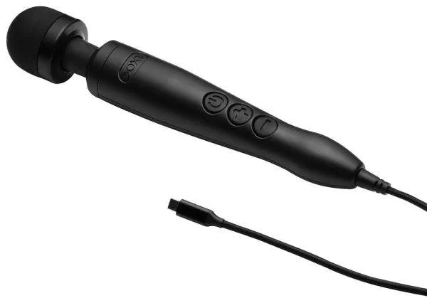 DOXY Stylischer Massagestab 3 USB-C, 28 cm, 300 g schwarz