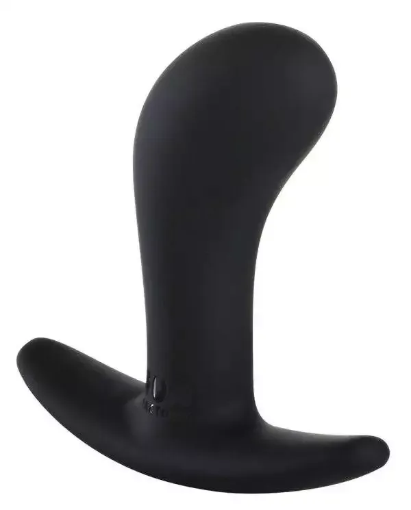 AnalJoy Silikon Analplug - Größe S in Schwarz