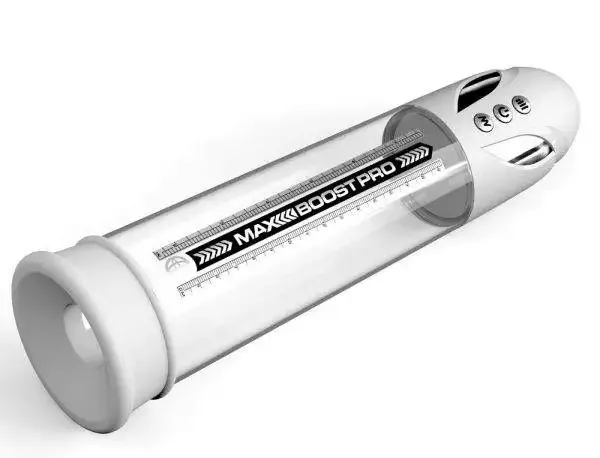 Max Boost Pro Flow Transparente Penispumpe - Automatische Saugkraft für Dauer-Power-Erektionen