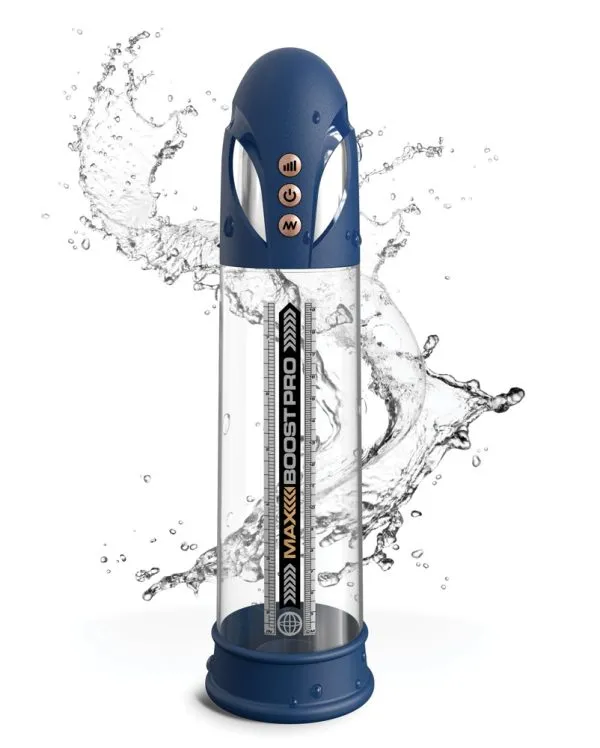 Pump Worx Max Boost Pro Flow Penispumpe, Größe: Universal, Farbe: Transparent